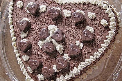Milka - Herzen - Torte 11