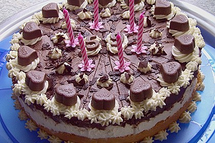 Milka - Herzen - Torte