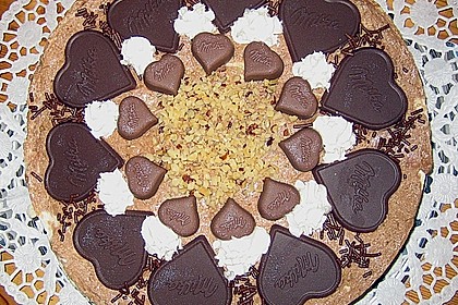 Milka - Herzen - Torte 2