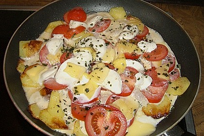 Kartoffeln mit Mozzarella 3