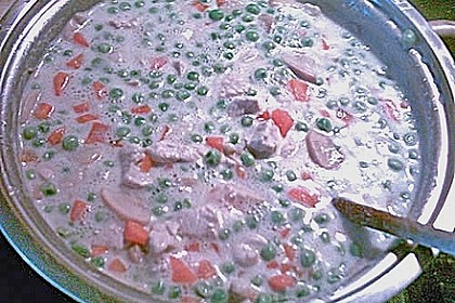 Puten - Ragout in Senfrahm