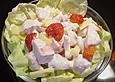 Erdbeersalat mit Emmentaler K&auml;se