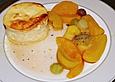 Quarksouffle mit Fr&uuml;chten