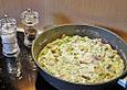 Erbsen - Schnitzel - Pfanne