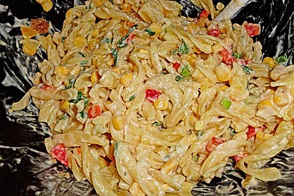 Spaghetti - Salat mit Mango - Chutney 1
