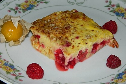 Superschneller Quarkauflauf mit Früchten