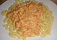 Nudeln mit Speck - Thymian - Sahnesauce