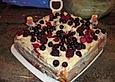 Blaubeerkuchen mit wei&szlig;er Schokolade