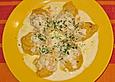 Grie&szlig;nocken mit Gorgonzola - Sauce