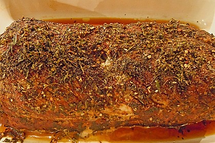 Kräuteriger Schweinebraten für Aufschnitt 13