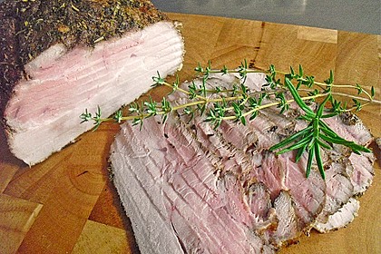Kräuteriger Schweinebraten für Aufschnitt
