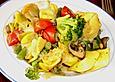 Vegetarische Tortellini - Pfanne