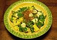 Rucolasalat mit Mango, Avocado und Mozzarella