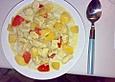 Putenbrust mit Curry - KoKos - Pfirsich - So&szlig;e