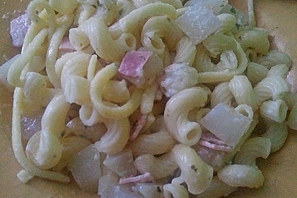 Nudeln mit Kohlrabi - Schinken - Sauce 2