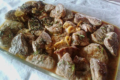 Schweinefilet als Fingerfood mit w&uuml;rziger Sauce