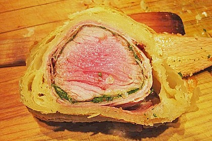 Filet mit Pesto, im Bl&auml;tterteigmantel 9