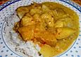 Gelbes Mango - Bananen - Curry