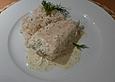Lachsfilet in Dill - Sahne mit Limettenreis