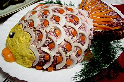 Russischer Schichtsalat 'Hering im Pelzmantel' 4