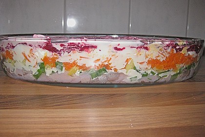 Russischer Schichtsalat 'Hering im Pelzmantel' 19