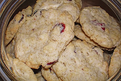 Urmelis wei&szlig;e Schokolade - Cranberry - Haferflocken - Cookies 3
