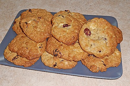 Urmelis wei&szlig;e Schokolade - Cranberry - Haferflocken - Cookies 11