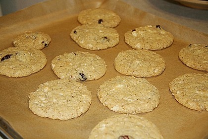 Urmelis wei&szlig;e Schokolade - Cranberry - Haferflocken - Cookies 15