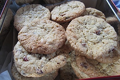 Urmelis wei&szlig;e Schokolade - Cranberry - Haferflocken - Cookies 16