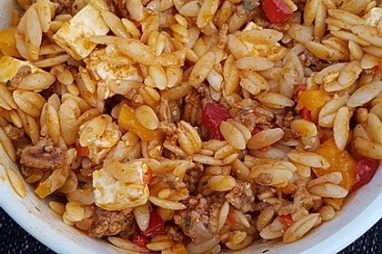 Kritharaki - Salat mit Hackfleisch 14