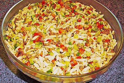 Kritharaki - Salat mit Hackfleisch 19
