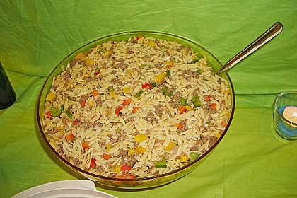 Kritharaki - Salat mit Hackfleisch 10
