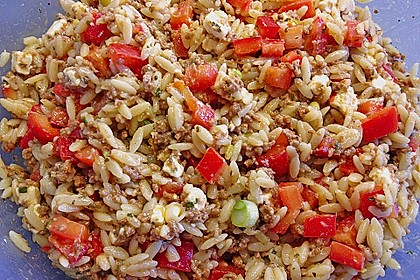 Kritharaki - Salat mit Hackfleisch 11