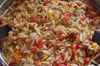 Kritharaki - Salat mit Hackfleisch 6