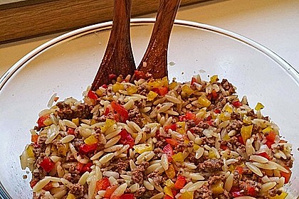 Kritharaki - Salat mit Hackfleisch 9