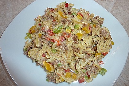 Kritharaki - Salat mit Hackfleisch 16