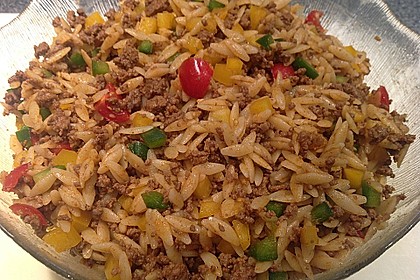 Kritharaki - Salat mit Hackfleisch 12