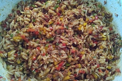 Kritharaki - Salat mit Hackfleisch 53
