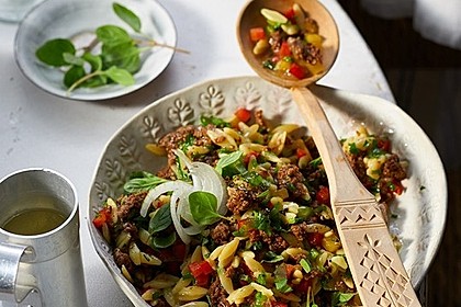 Kritharaki - Salat mit Hackfleisch 1