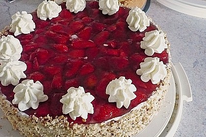 Erdbeerkuchen mit Schmand - Vanillecreme 3