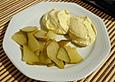 Ingwerbirnen im Sirup mit luftiger Vanillecreme