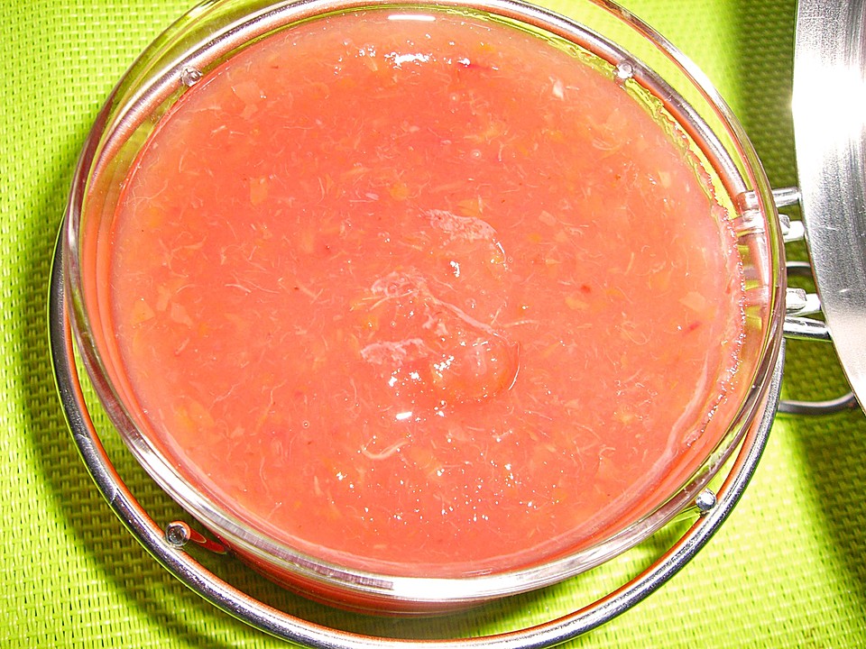 Weiß-Pfirsich-Marmelade mit Vanille Rezept Küchengötter