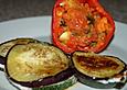 Gef&uuml;llte Paprika mit Aubergine - Zucchini - Variation