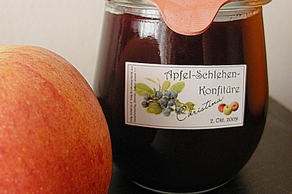 Schlehen - Apfel - Konfit&uuml;re