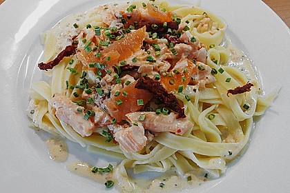 Fettucine mit R&auml;ucherlachs