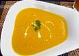 K&uuml;rbissuppe mit Oliven
