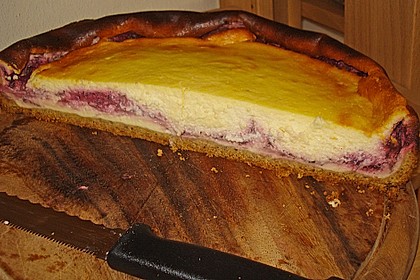 Saftige Brombeer - Quarktorte