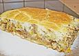 Herzhafter Kuchen mit Wei&szlig;kohl - Hackfleisch F&uuml;llung