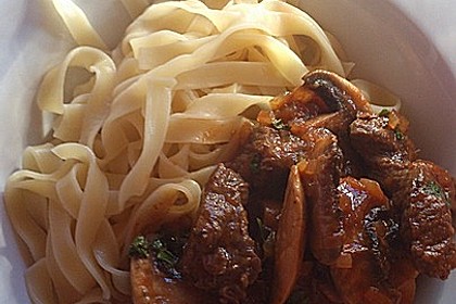 Rindergeschnetzeltes mit Guinness-Sauce 2