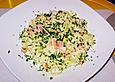 Illes herzhafter Lauchsalat mit Birne und Schinken oder Schafsk&auml;se